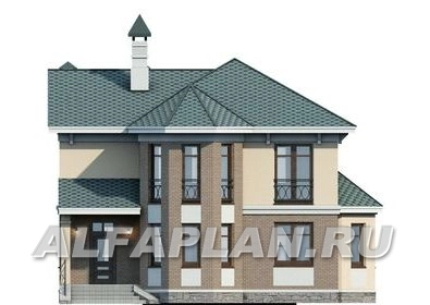 Проект дома коттеджа 111B (3D) в Тюмени