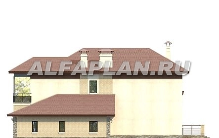 Проект дома коттеджа 386A (3D) в Тюмени