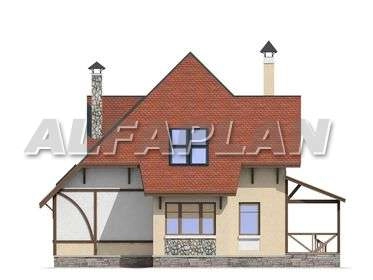 Проект дома коттеджа 66A (3D) в Тюмени