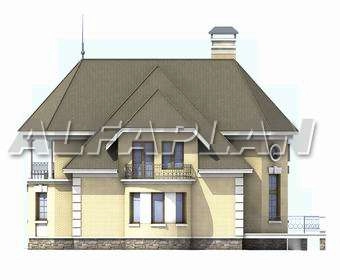 Проект дома коттеджа 42A (3D) в Тюмени