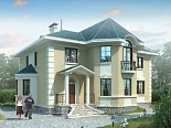 Проект дома коттеджа 42B (3D) в Тюмени
