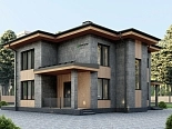 Проект дома коттеджа ZG-027 в Тюмени