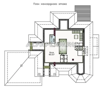 Проект дома коттеджа 114E в Тюмени